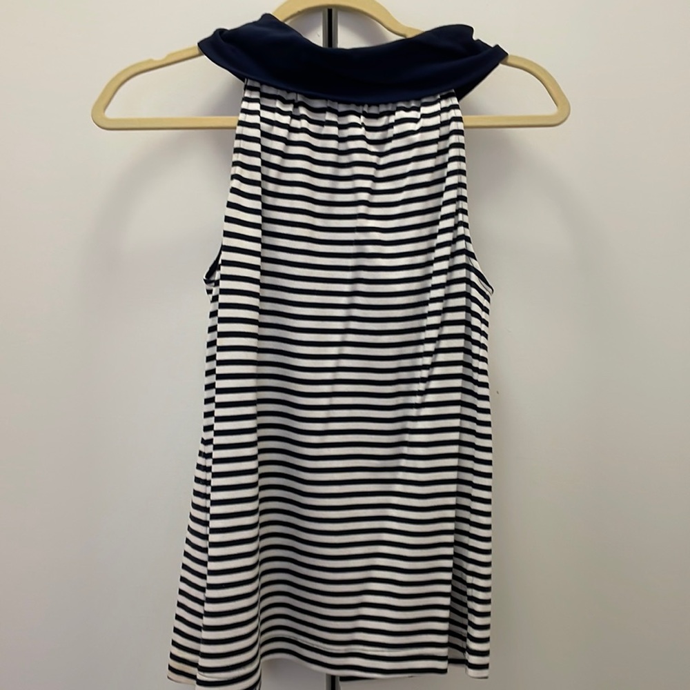 Sail To Sable Navy Stripe Button Back Stop - image 1